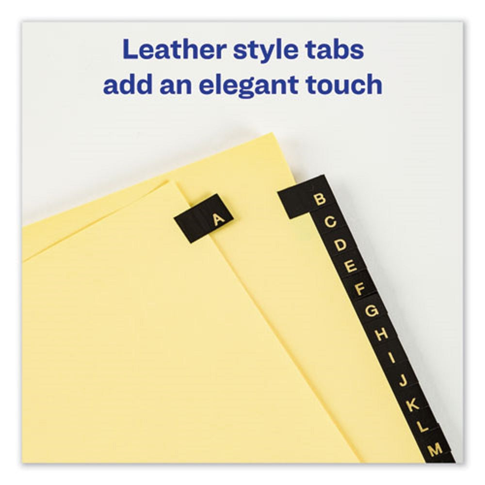 PREPRINTED TAB DIVIDERS - CLEAR REINFORCED EDGE