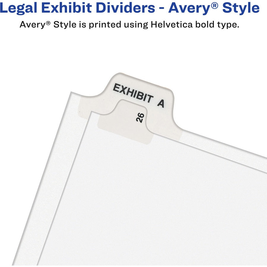 PREMIUM COLLATED LEGAL EXHIBIT DIVIDERS W/TABLE OF CONTENTS TAB - AVERY STYLE