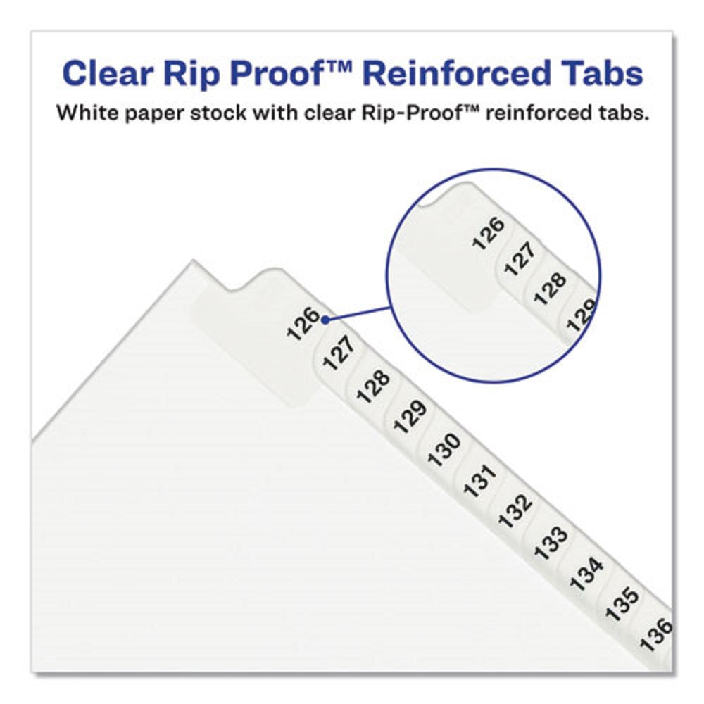 PREMIUM COLLATED LEGAL EXHIBIT DIVIDERS W/ TABLE OF CONTENTS TAB - AVERY STYLE