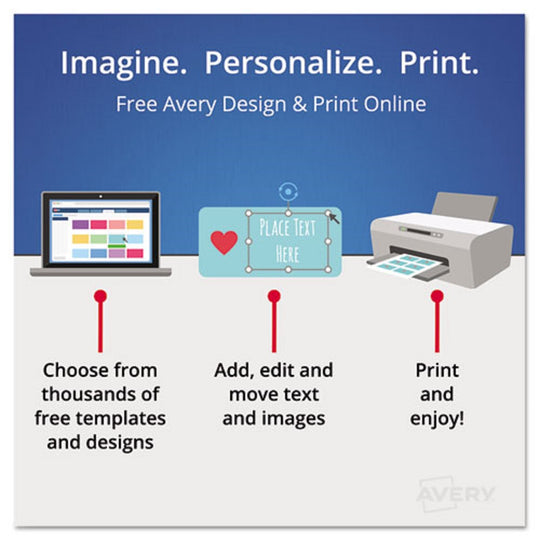 AVERY PRINT & APPLY CLEAR LABEL DIVIDERS - INDEX MAKER EASY PEAL PRINTABLE LABELS