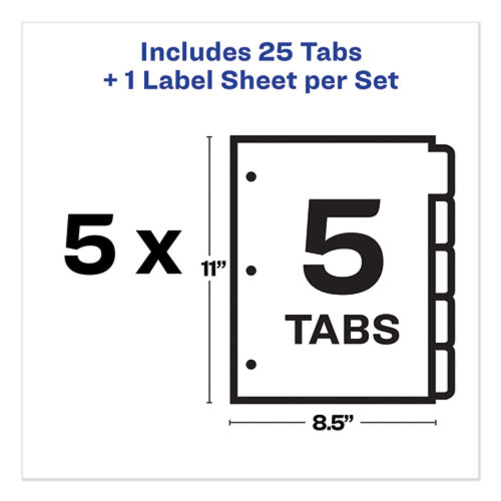 PRINT & APPLY CLEAR LABEL DIVIDERS - INDEX MAKER EASY APPLY LABEL STRIP