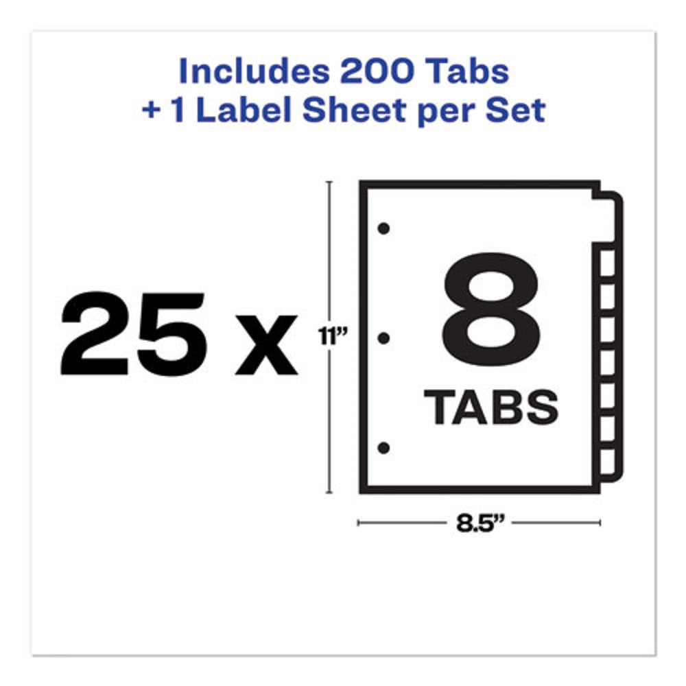 AVERY PRINT & APPLY CLEAR LABEL DIVIDERS - INDEX MAKER EASY APPLY LABEL STRIP