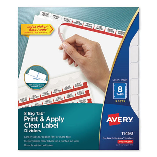 AVERY BIG TAB INDEX MAKER INDEX DIVIDER