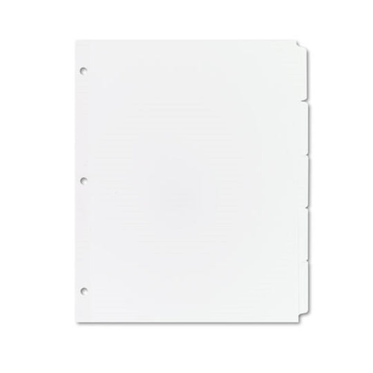 PLAIN TAB WRITE-ON-DIVIDERS - WHITE - LETTER