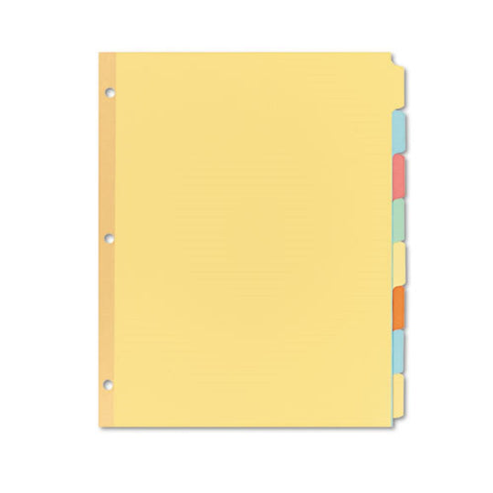 WRITE AND ERASE PLAIN-TAB PAPER DIVIDERS, 8 TAB