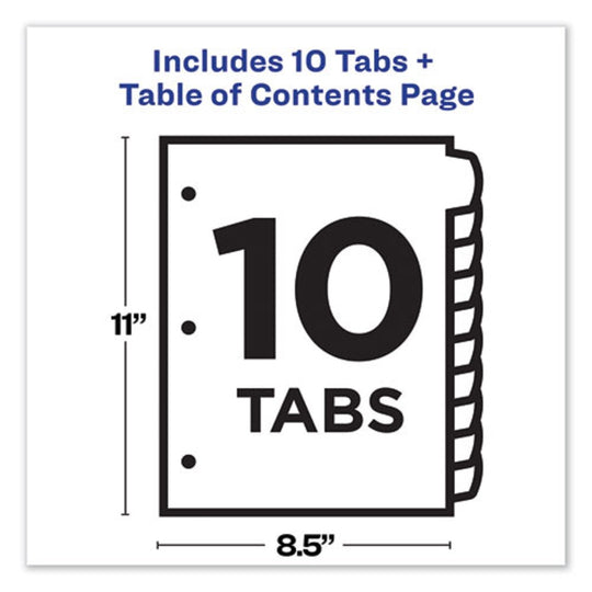 CUSTOMIZABLE TOC READY INDEX JULTICOLOR DIVIDERS