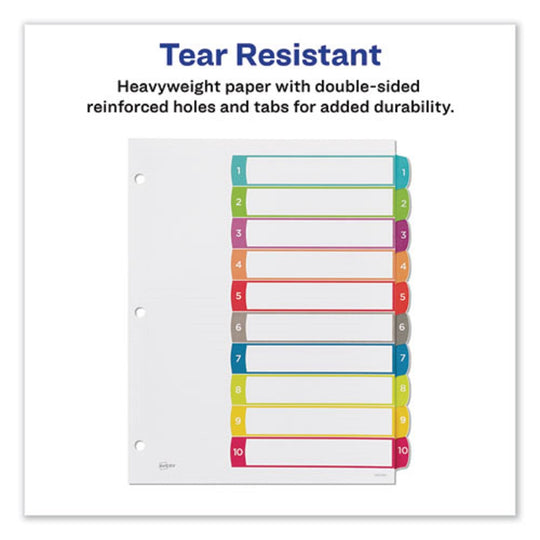 CUSTOMIZABLE TOC READY INDEX JULTICOLOR DIVIDERS