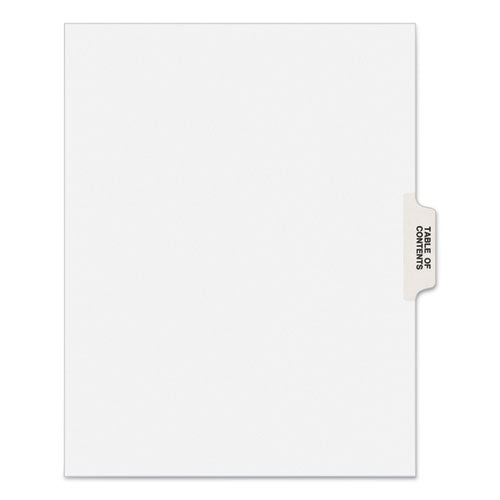 PREPRINTED LEGAL EXHIBIT SIDE TAB INDEX DIVIDERS, AVERY STYLE, 25 TAB - WHITE