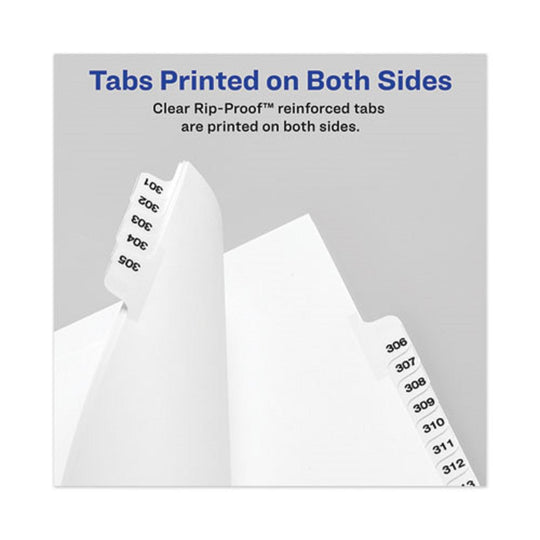 PREPRINTED LEGAL BOTTOM TAB DIVIDER, EXHIBIT D, LETTER - WHITE