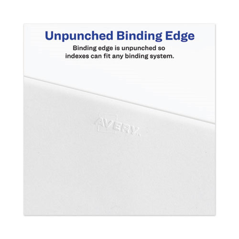 INDIVIDUAL LEGAL EXHIBIT DIVIDERS - AVERY STYLE - UNPUNCHED