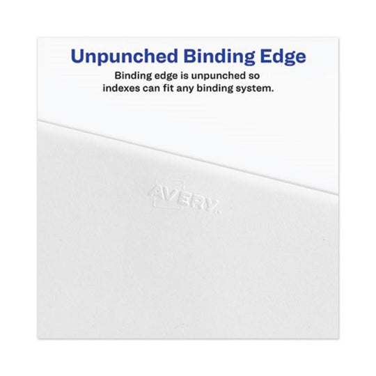 INDIVIDUAL LEGAL EXHIBIT DIVIDERS - AVERY STYLE - UNPUNCHED