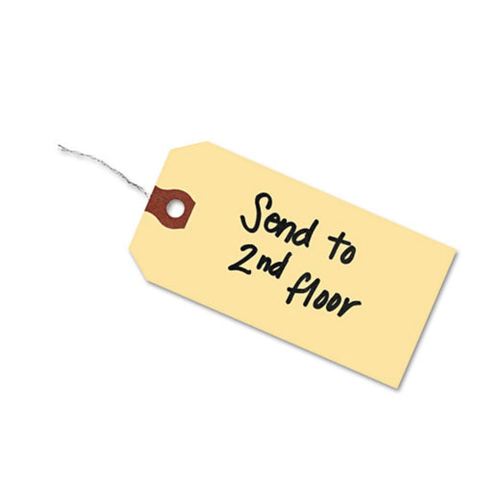 DOUBLE WIRED SHIPPING TAGS - MANILA
