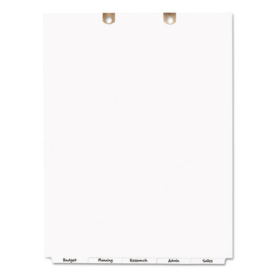 WRITE AND ERASE TAB DIVIDERS FOR CLASSIFICATION FOLDERS, 5 TAB