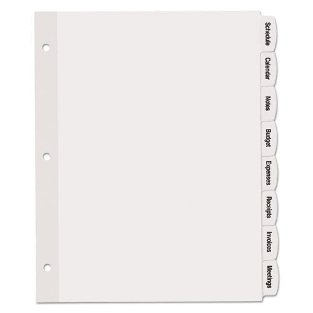 AVERY BIG TAB PRINTABLE WHITE LABEL DIVIDERS