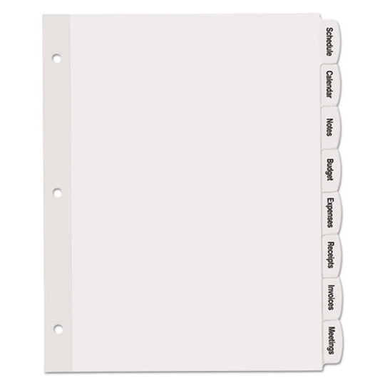 AVERY BIG TAB PRINTABLE WHITE LABEL DIVIDERS