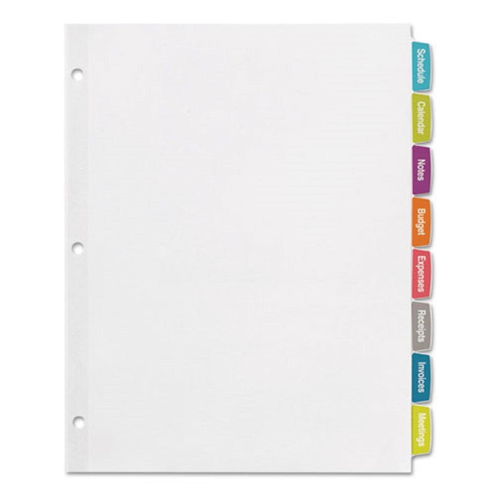 AVERY BIG TAB PRINTABLE WHITE LABEL DIVIDERS