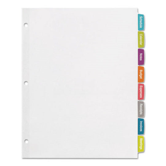 AVERY BIG TAB PRINTABLE WHITE LABEL DIVIDERS