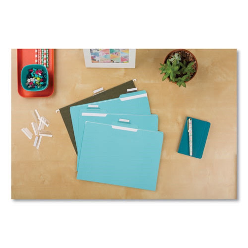 INDEX TABS W/ PRINTABLE INSERTS - CLEAR PLASTIC