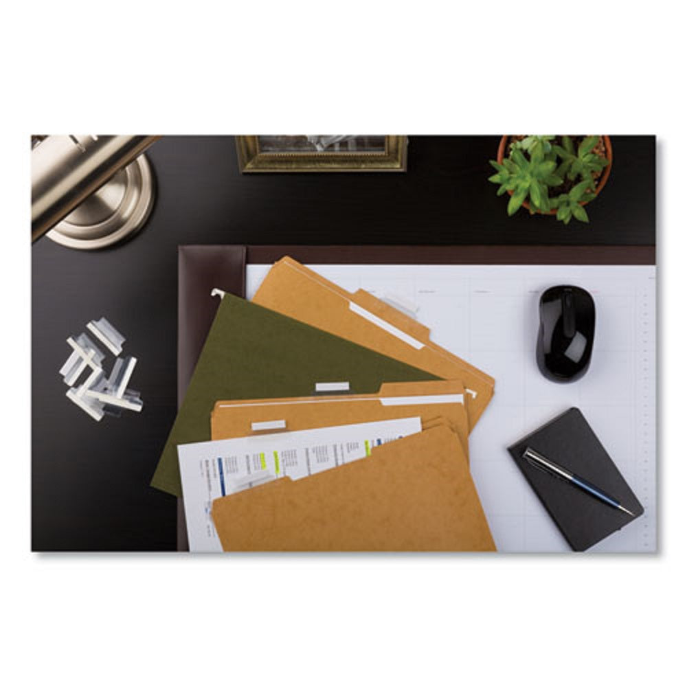 INDEX TABS W/ PRINTABLE INSERTS - CLEAR PLASTIC