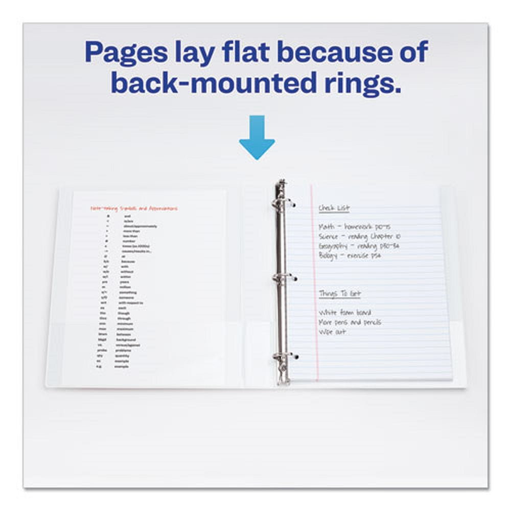 LEGAL THREE RING VIEW BINDER - WHITE