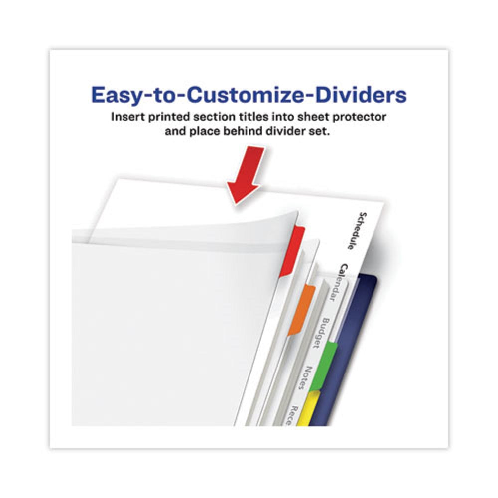 EASY VIEW PLASTIC DIVIDERS - CLEAR