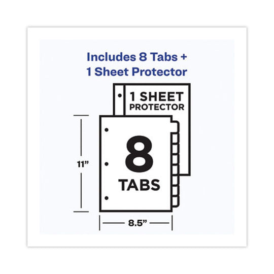 EASY VIEW PLASTIC DIVIDERS - CLEAR