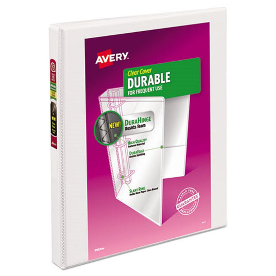 DURABLE VIEW 3 RING BINDER - SLANT RINGS - WHITE