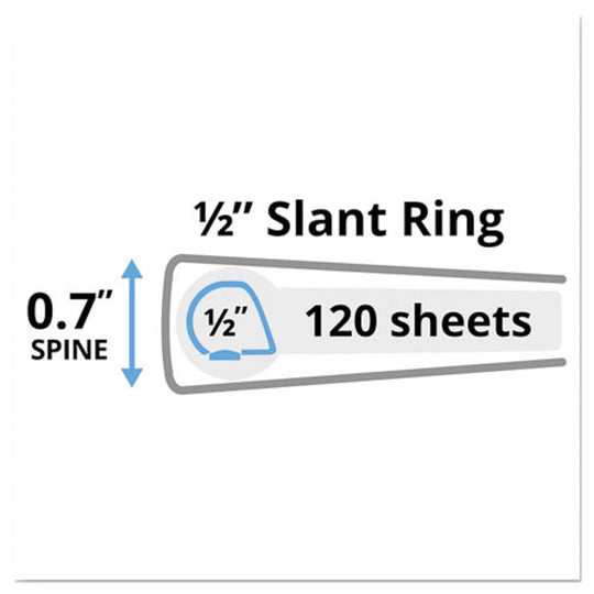 DURABLE VIEW 3 RING BINDER - SLANT RINGS - WHITE