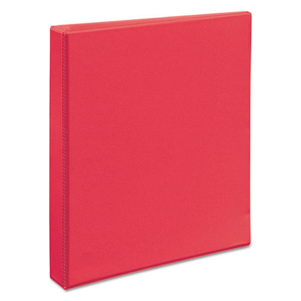 DURABLE VIEW BINDER W/DURAHINGE & SLANT RINGS - CORAL