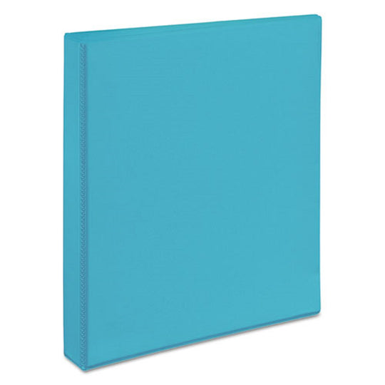 DURABLE VIEW BINDER W/ DURAHINGE & SLANT RINGS - AQUA