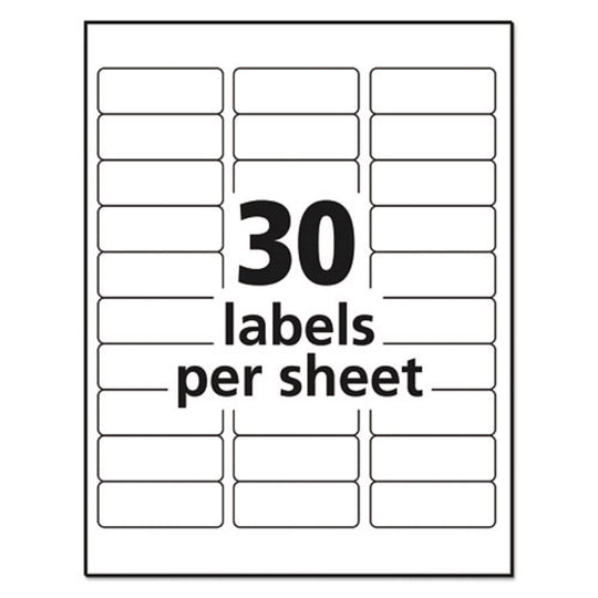 MATTE CLEAR EASY PEEL MAILING LABELS W/ SURE FEED TECHNOLOGY