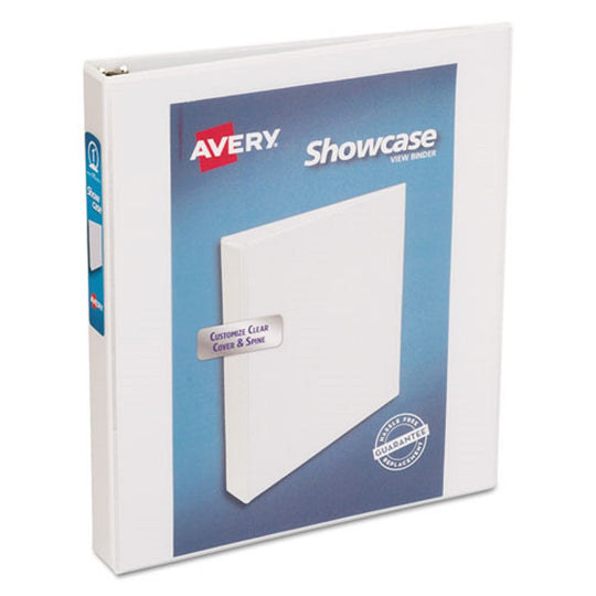 SHOWCASE ECONOMY VIEW BINDER W/ 3-ROUND RINGS - WHITE