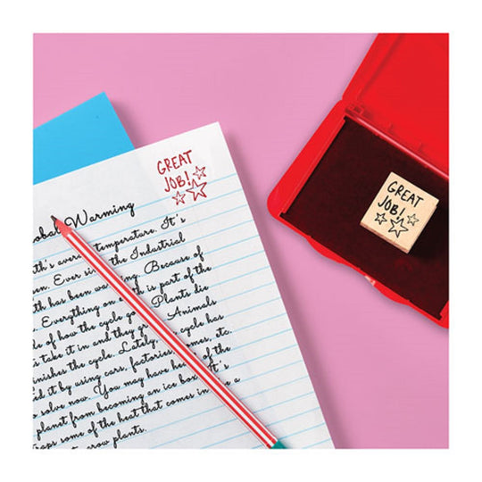 PRE-INKED FELT STAMP PAD - RED