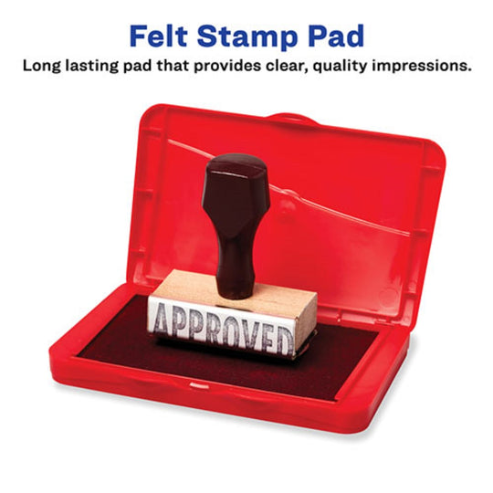 PRE-INKED FELT STAMP PAD - BLACK