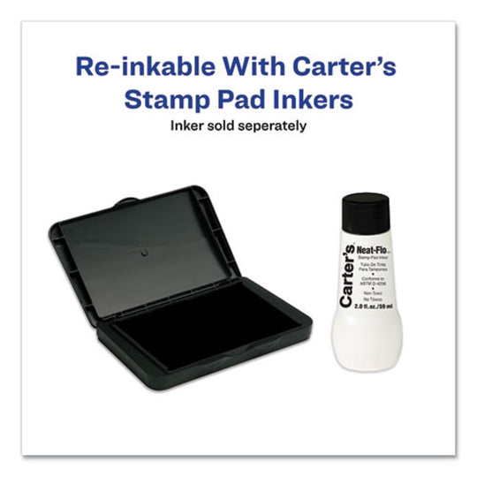 PRE-INKED FELT STAMP PAD - BLACK