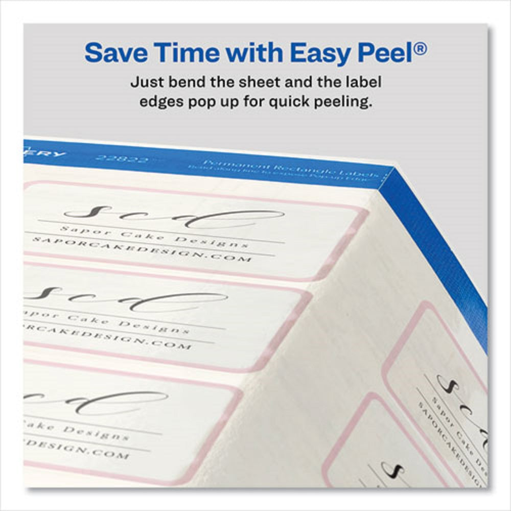 PRINT-TO-THE-EDGE LABELS W/ SURE FEED & EASY PEAL - GLOSSY CLEAR