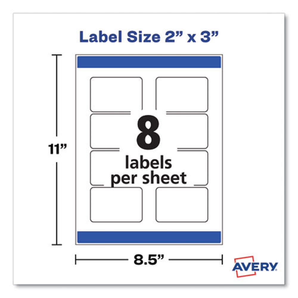 PRINT-TO-THE-EDGE LABELS W/ SURE FEED & EASY PEAL - GLOSSY CLEAR