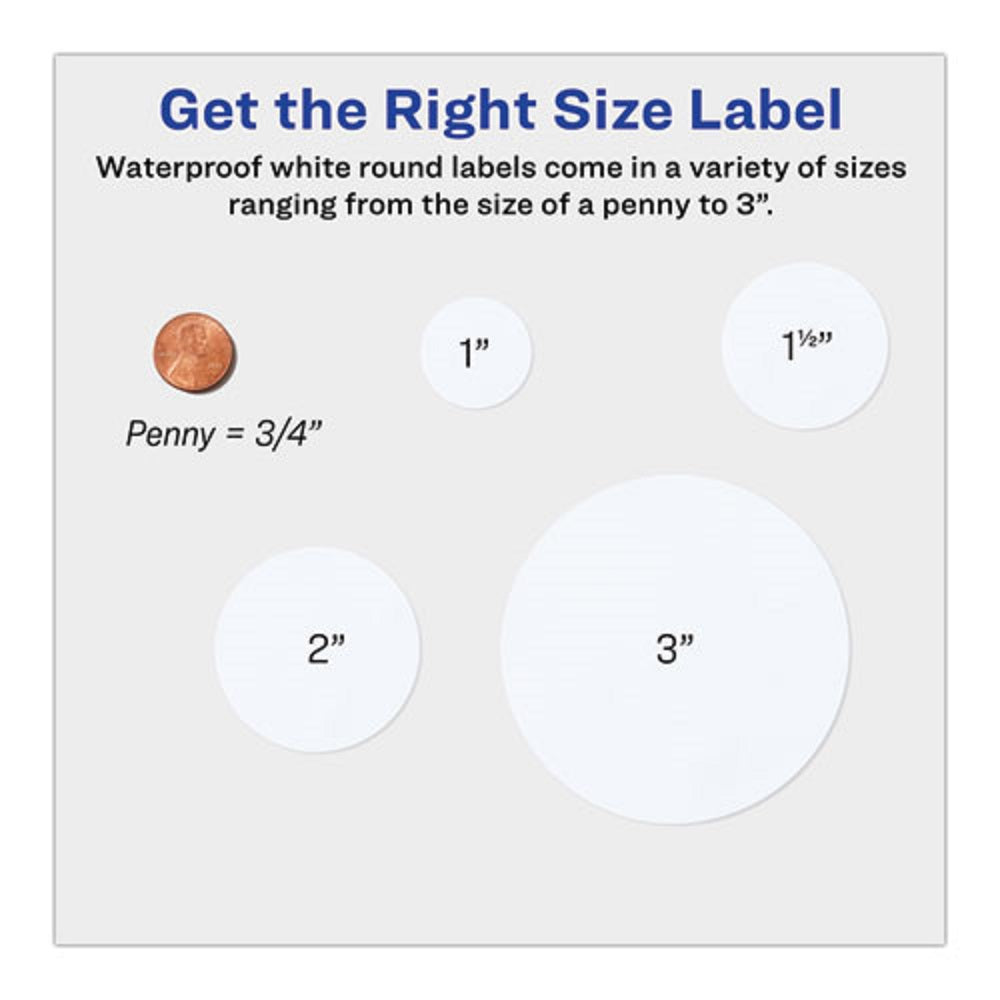 DURABLE ID LABELS W/ SURE FEED TECHNOLOGY - WHITE