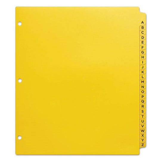 HEAVY-DUTY PALASTIC INDUSTIAL DIVIDERS - A-Z - YELLOW