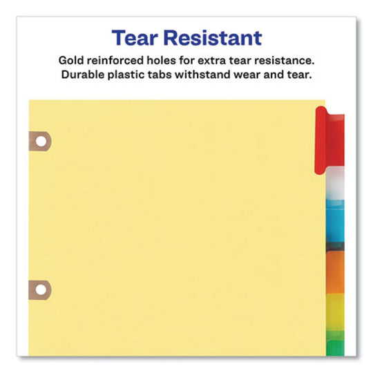 INSERTABLE BIG TAB DIVIDERS - LETTER - MULTI-COLOR TABS