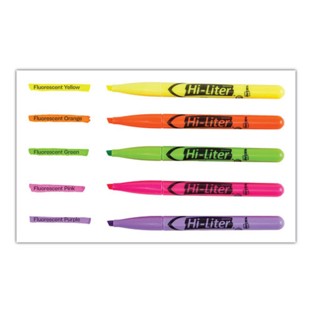 AVERY PEN-STYLE FLUORESCENT HIGHLIGHTERS