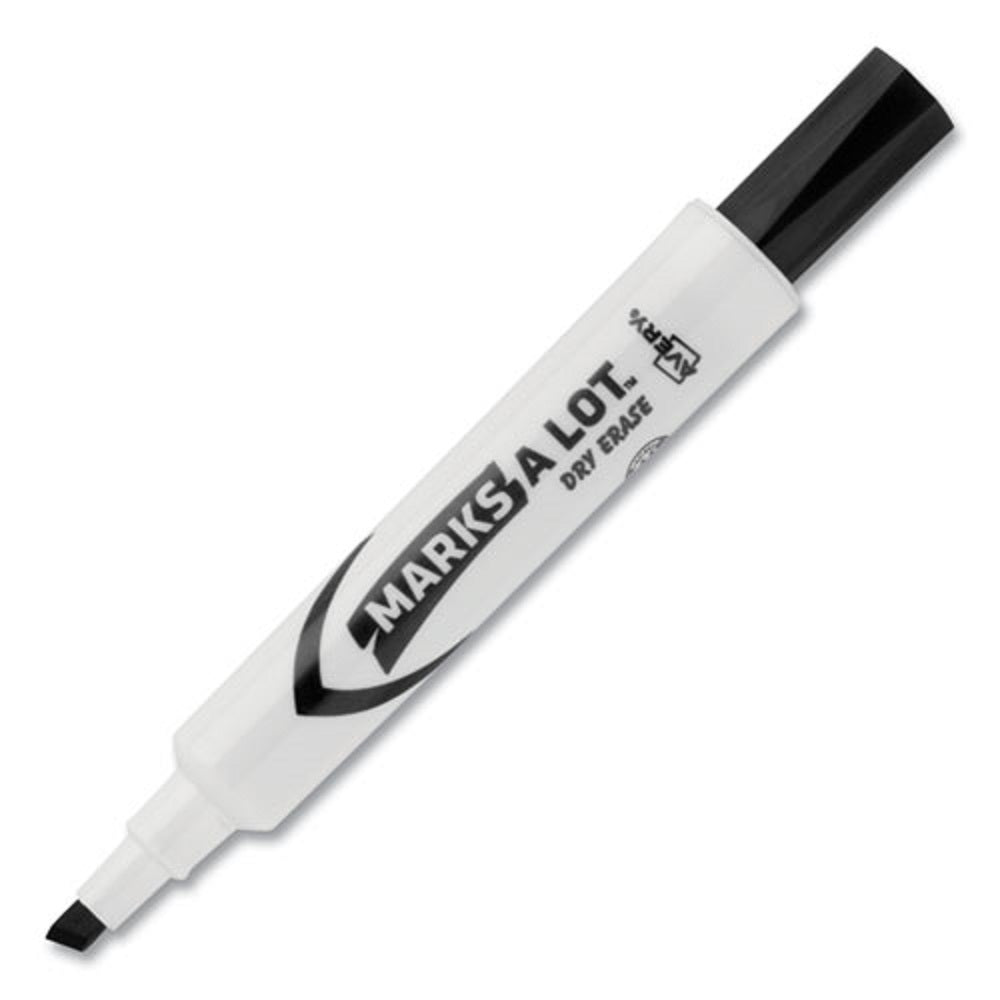 MARKS A LOT DESK-STYLE DRY ERASE MARKER, BROAD CHISEL TIP - BLACK