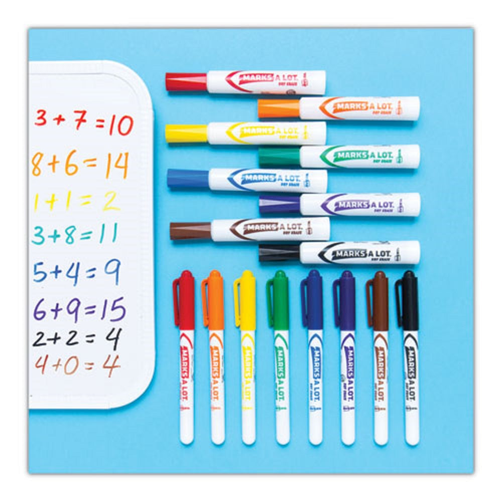 MARKS A LOT DESK-STYLE DRY ERASE MARKER, BROAD CHISEL TIP - BLACK