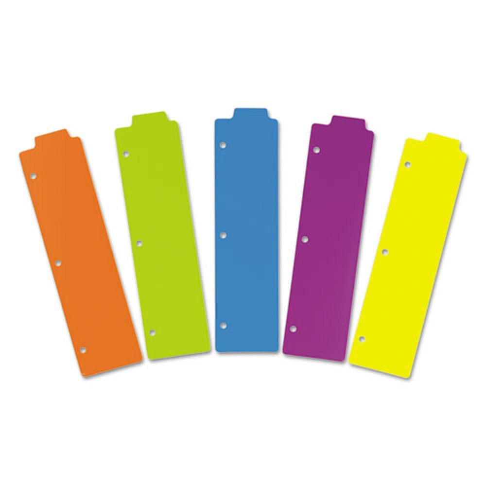 TABBED SNAP-IN BOOKMARK PLASTIC DIVIDERS, 5 TAB - ASSORTED