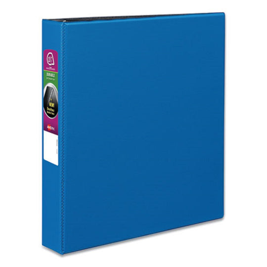 DURABLE NON-VIEW BINDER W/ DURAHINGE & SLANT RINGS - BLUE