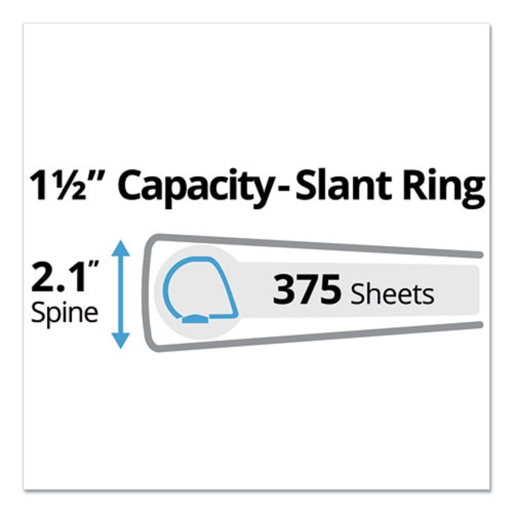 DURABLE NON-VIEW BINDER W/ DURAHINGE & SLANT RINGS - GREEN