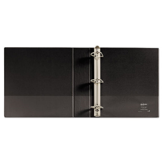 DURABLE VIEW BINDER W/DURAHINGE & SLANT RINGS - BLACK