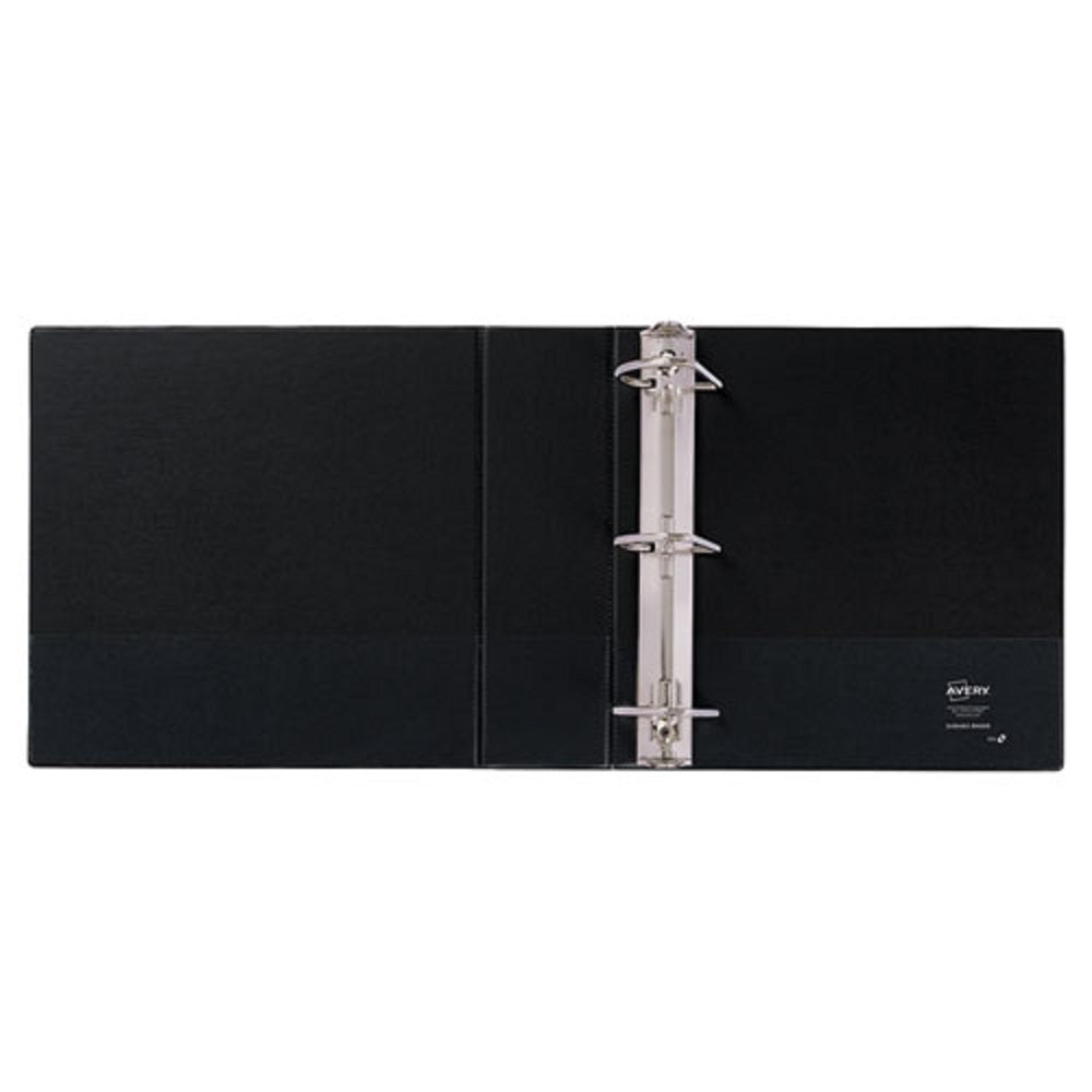 DURABLE VIEW BINDER W/DURAHINGE & SLANT RINGS - BLACK