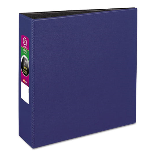 DURABLE NON-VIEW BINDER W/ DURAHINGE & SLANT RINGS - BLUE