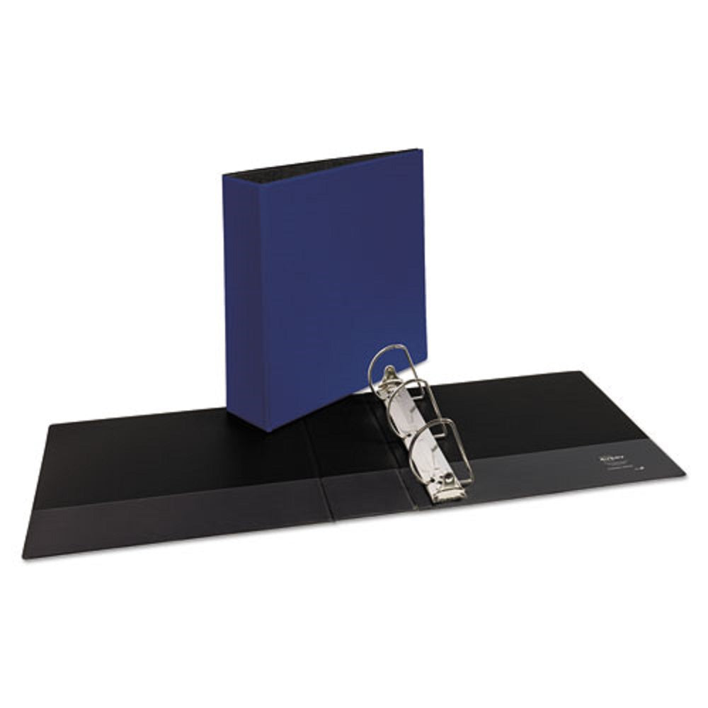 DURABLE NON-VIEW BINDER W/ DURAHINGE & SLANT RINGS - BLUE